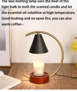 Electric Candle Warmer Lamp Wax Melting Table Light Aromatherapy Home Decoration
