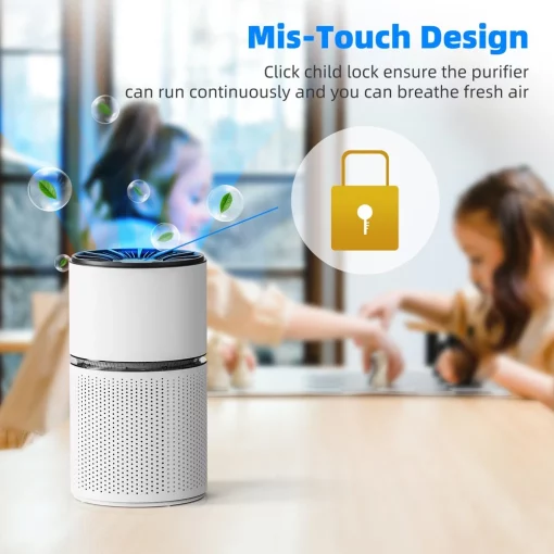 Air Purifier Air Cleaner Pet Hair Allergies Odor Humidifier With True HEPA Filter for Home Large Room TurboTech Co 8