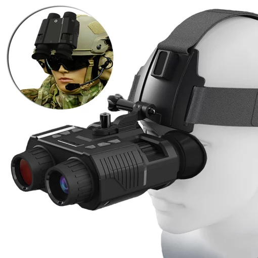 3D Tactical Helmet IR Night Vision Goggles – Outdoor Hunting Airsoft Scope with Video/Photo Cam TurboTech Co 9