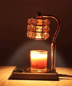 Electric Candle Warmer Lamp Height Adjustable Wax Melting  Crystal  Fragrance Oil Aromatherapy Nightlight TurboTech Co