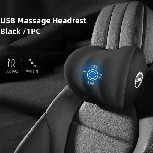 Car Electric Massage Waist Back Cushion Headrest Vibration Heating Pad for Home/Office/Car TurboTech Co 4