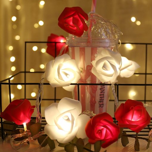 Flower Decoration With Lights Valentine’s/ Proposal Romantic String-light Floral Decor TurboTech Co