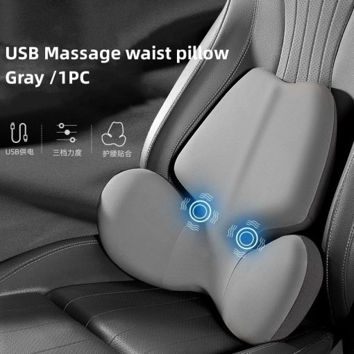 Car Electric Massage Waist Back Cushion Headrest Vibration Heating Pad for Home/Office/Car TurboTech Co 7