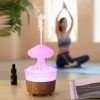 Humidifier With Raining Water Drop Sound And 7 Color Led Light Cloud Night Light Oil Diffuser Aromatherapy TurboTech Co