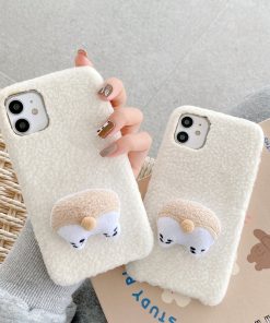 Plush Phone Case Cashmere Protective iPhone Protective Back Cover