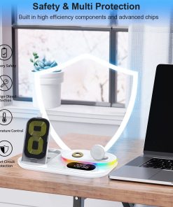 Magnetic Wireless Charger Four-in-one Watch/Phone Charging Dock Power Bank
