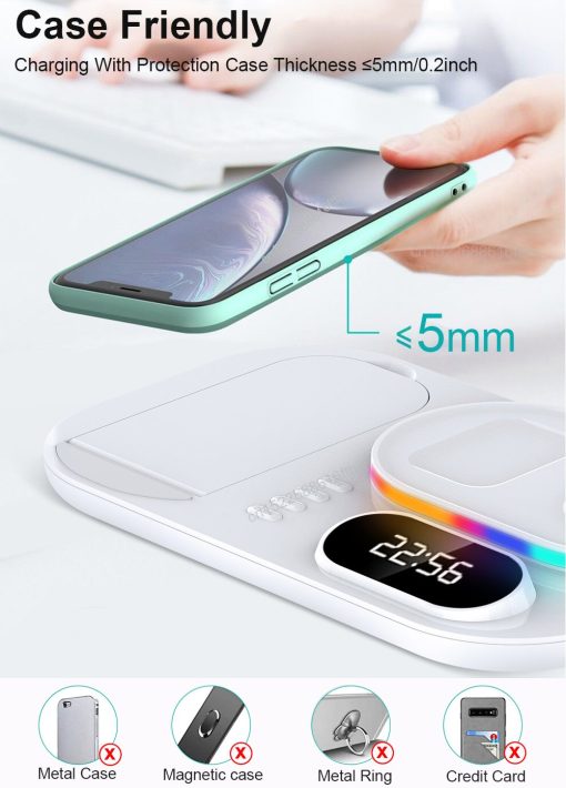 Magnetic Wireless Charger  Four-in-one Watch/Phone Charging Dock Power Bank TurboTech Co 13