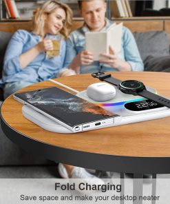 Magnetic Wireless Charger Four-in-one Watch/Phone Charging Dock Power Bank