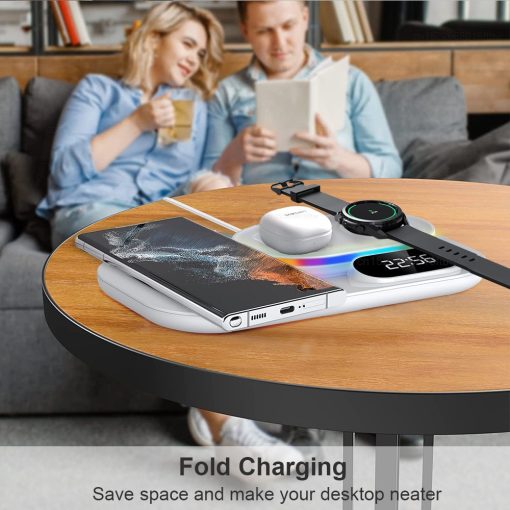 Magnetic Wireless Charger  Four-in-one Watch/Phone Charging Dock Power Bank TurboTech Co 7
