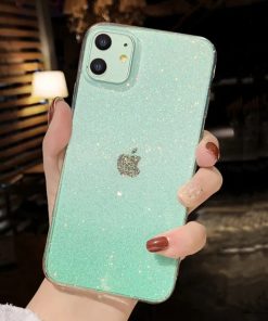 Transparent iPhone Case Glitter Silicone TPU Mobile Protective Shell Cover