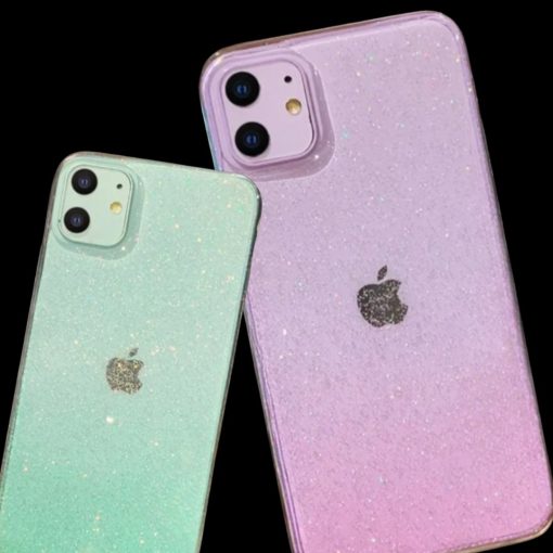 Transparent iPhone Case Glitter Silicone TPU Mobile Protective Shell Cover TurboTech Co