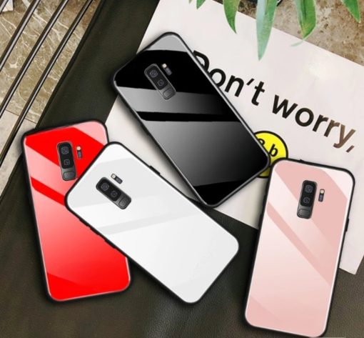 Phone Case Slim Silicone Frame Hard Tempered Glass Back Samsung Galaxy Protective Cover TurboTech Co 3