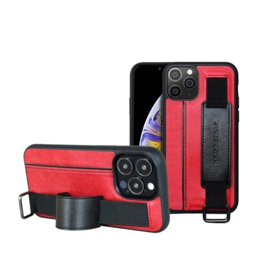 Phone Case Leather Wallet  Wristband iPhone Cover With Bracket Hand Strap TurboTech Co 4