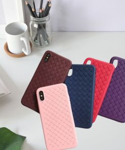 Heat Dissipation Phone Case Grid Weaving Anti-Drop iPhone Cover