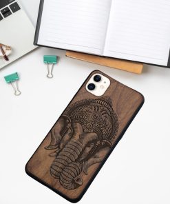 Phone Case Wooden Retro Anti-fall Protective iPhone Cover Mobile Accessories