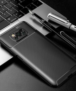 Shockproof Phone Case Carbon Fiber Anti-Drop Protective Xiaomi Back Cover