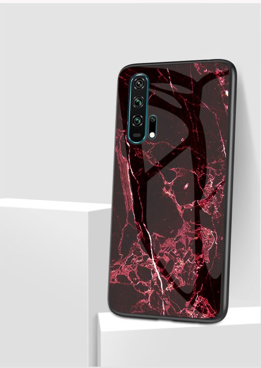 Phone Case Anti-fall Marble Tampered Glass Scratch Resistant Mobile Cover Honor 20/20Pro TurboTech Co 9