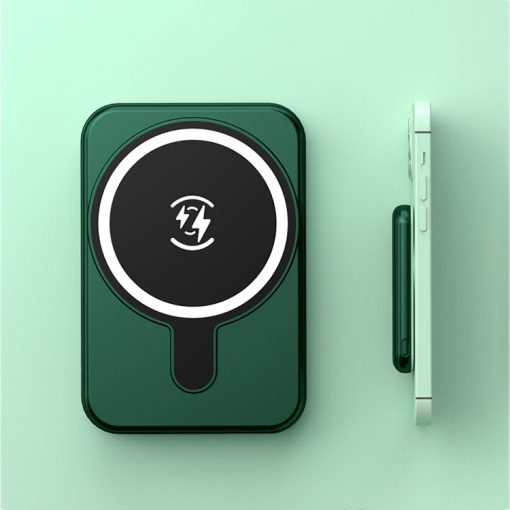 Fast Charging Magnetic Power Bank  Wireless Charger AI Cooling Green/White/Black/Pink TurboTech Co 2