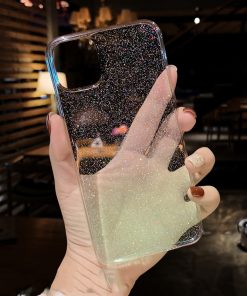 Transparent iPhone Case Glitter Silicone TPU Mobile Protective Shell Cover