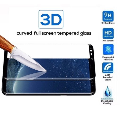 Screen Protector 3D Anti-Fingerprint Glass Full Protective Phone Cover Samsung Galaxy - Image 4