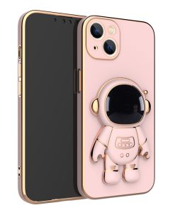 Phone Case With Lens Film Mobile Electroplating Bracket Protective Cover Astronaut