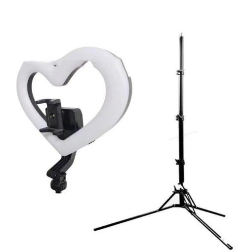 Tripod Mobile 10In Heart-shape RGB Ring Light Stand TurboTech Co 4