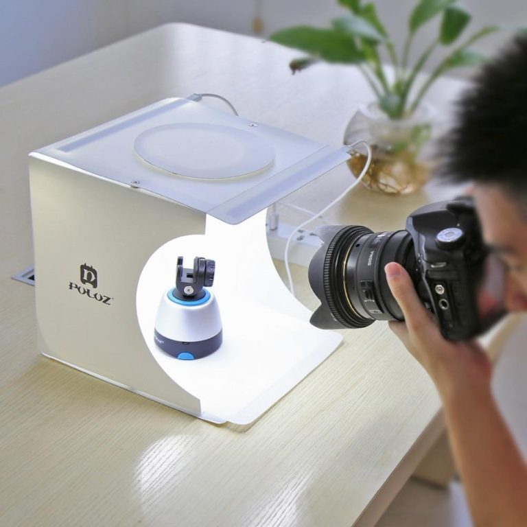 Mini Lightbox Mini Photo Studio Lightbox Portable Ring Light Photography Lightning ...