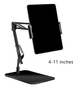 Phone Holder 360% Rotating Long Arms iPad Lazy Bracket Stand Metal Clamp For Mobile Accessories