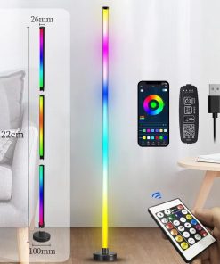 Smart RGB Led Floor Lamp Music Sync Standing Light With App Control