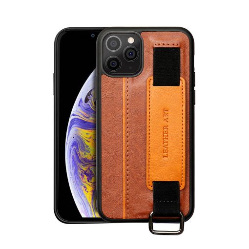 Phone Case Leather Wallet  Wristband iPhone Cover With Bracket Hand Strap TurboTech Co 5