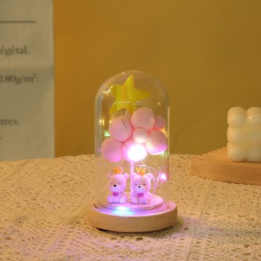 Nightlight Glass Cover Crafts LED Lights Lamp Gift Idea - Image 5