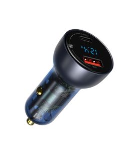 Fast Car Charger Type-C + USB Dual Port Mobile Car Charging Device