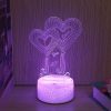 Table Lamp Creative 3D I Love You Gift Couple RGB Nightlight Home Decor TurboTech Co 8