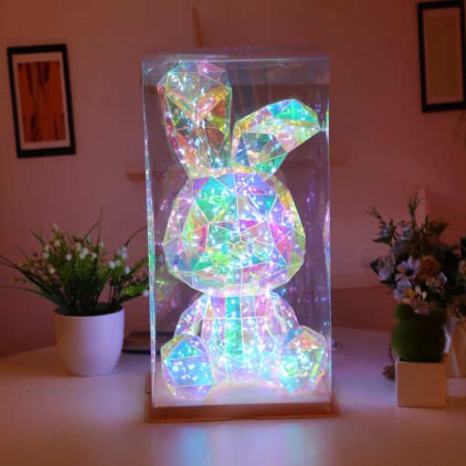 Luminous Rabbit RGB Glowing Gift Home/Office Decoration TurboTech Co 3