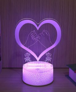 Table Lamp Romantic Light 3D LED Nightlight Gift Home Decor