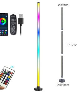 Smart RGB Led Floor Lamp Music Sync Standing Light With App Control