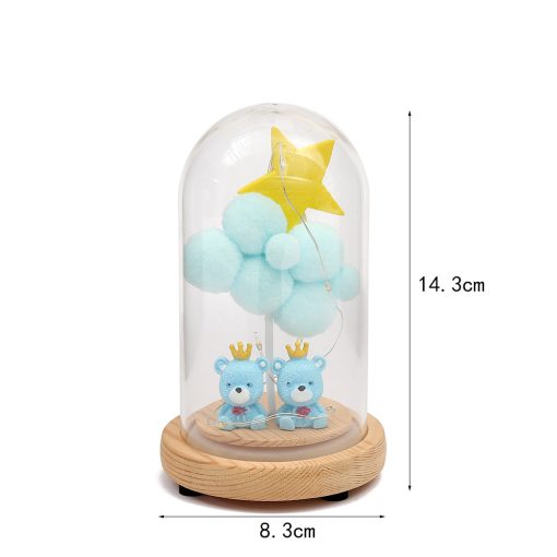 Nightlight Glass Cover Crafts LED Lights Lamp Gift Idea - Image 2