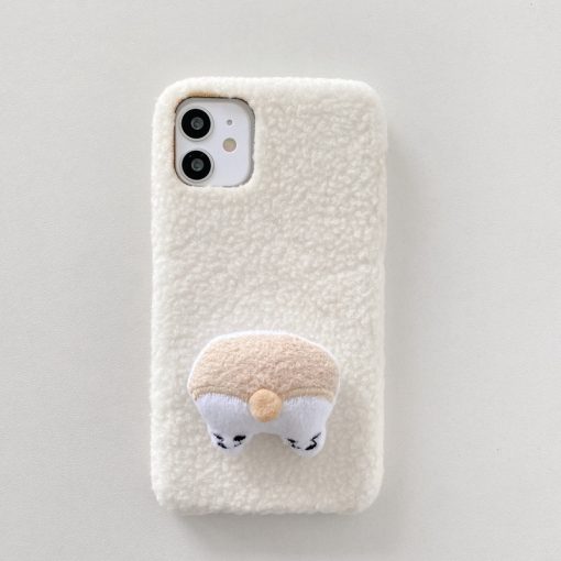 Plush Phone Case Cashmere   Protective iPhone Protective Back Cover TurboTech Co