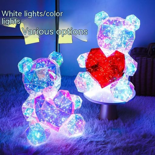 Colorful Luminous Teddy Bear Gift Galaxy Sparkly Glowing Bear TurboTech Co 7