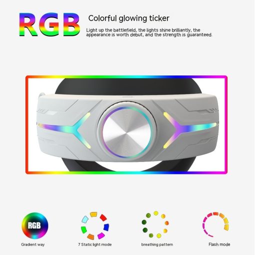 Bicarbonate Headset Strap VR Charging Power Bank RGB For Oculus Quest 2/3 TurboTech Co 3