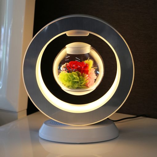 Desk Lamp Magnetic Levitation Flowers Table Nightlight Gift Idea Home Decor TurboTech Co 5
