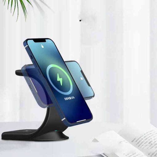 4-in-1 Wireless Charger Stand Phone Watches Fast Charging Station Smartphones Storage  Electronics Accessories TurboTech Co 3