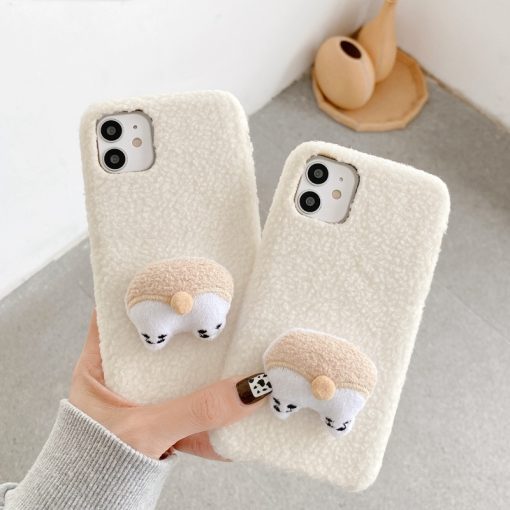Plush Phone Case Cashmere   Protective iPhone Protective Back Cover TurboTech Co 2