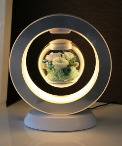 Desk Lamp Magnetic Levitation Flowers Table Nightlight Gift Idea Home Decor