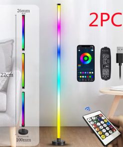 Smart RGB Led Floor Lamp Music Sync Standing Light With App Control