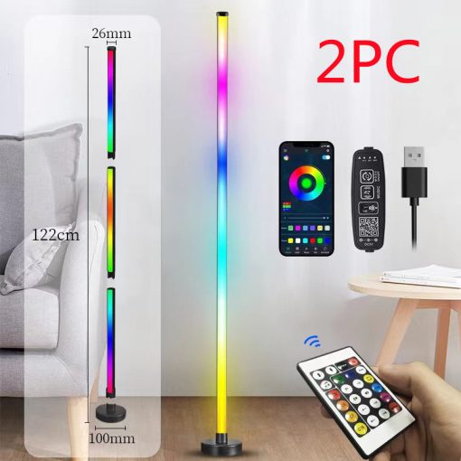 Smart RGB Led Floor Lamp Music Sync Standing Light With App Control - Image 6