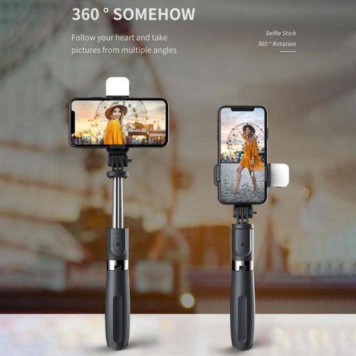 Bluetooth Selfie Stick 360 Rotation With Remote Control Phone Camera Tripod Mobile Accessories TurboTech Co 4