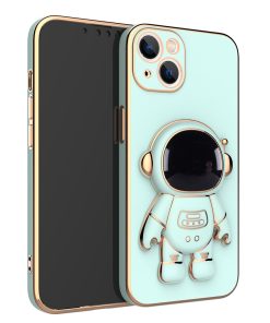 Phone Case With Lens Film Mobile Electroplating Bracket Protective Cover Astronaut