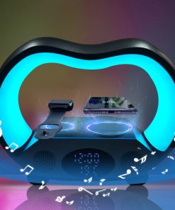 6 In 1 Smart Wireless Charger Table Lamp LED Multi-function Night Light Bluetooth Speaker TurboTech Co