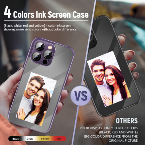 iPhone Case (15 Pro/Max ) NFC E-ink Smart Ink Screen Display Digital DIY Custom Picture Phone Case TurboTech Co 8